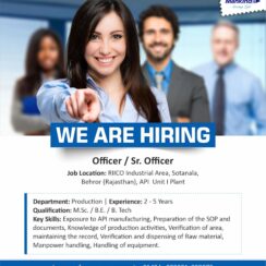Mankind Pharma Hiring Production Officer and Senior Officer for API Unit || M.Sc., B.E. and B.Tech Candidates
