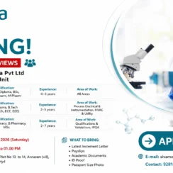 Annora Pharma Walk-in Interview for Production, Packing, Engineering & QA | Apply on 11th July 2026
