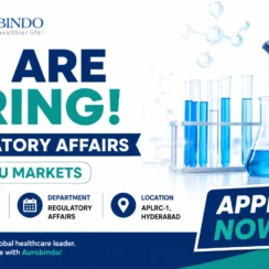 Aurobindo Pharma Regulatory Affairs Jobs 2026 | US EU ANDA Filing | Hyderabad | 2-12 Years Exp