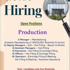 Eris Bionxt Pvt Ltd Hiring for Production Department