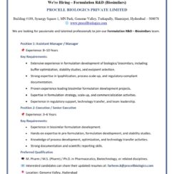 Cubit Lifesciences LLP Hiring 2026 | Production QA QC F&D Purchase | 2-15 Years Exp