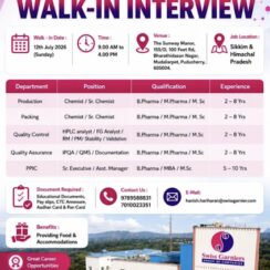 Swiss Garnier Life Sciences Hiring Production, Packing, Quality Control, Quality Assurance and PPIC Professionals