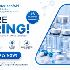 Symbiotec Zenfold Private Limited Hiring Executive, QA, QC, Warehouse & Fermentation Professionals | Pharma Jobs in Ujjain 2026