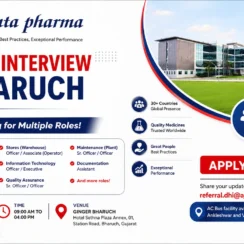 Ajanta Pharma Walk-In Interview: Career Opportunities in Gujarat on 19th July 2026 (Sunday)
