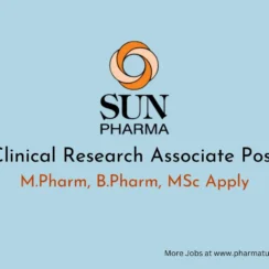 Apply Online for Clinical Research Associate at Sun Pharma