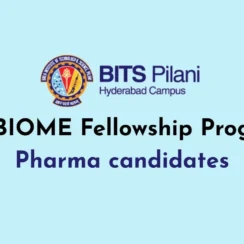 BFI-BIOME Fellowship Program Pharma candidates at BITS Pilani Hyderabad Campus