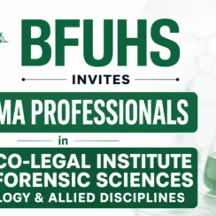 BFUHS invites Pharma Professionals in Medico-Legal Institute and Forensic Sciences Toxicology & Allied Disciplines
