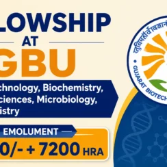 Biotechnology, Biochemistry, Life Sciences, Microbiology, Chemistry Fellowship at GBU