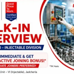 Hetero Hiring Pharma and Science candidates in Production / QA / QC