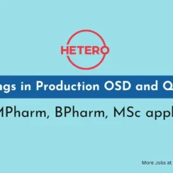 Interview for Production OSD and QC OSD Department at Hetero