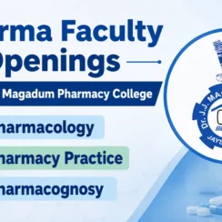 Pharma Faculty Openings at Dr. J J Magadum Pharmacy College