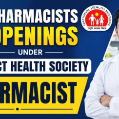 Pharmacists Openings under District Health Society