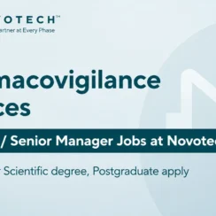 Pharmacovigilance Services – Manager / Senior Manager Jobs at Novotech