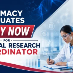 Pharmacy graduates apply now for Clinical Research Coordinator at MPMMCC