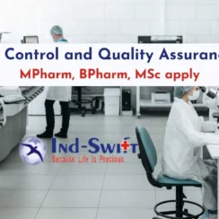 Quality Control and Quality Assurance Jobs at Ind-Swift Group