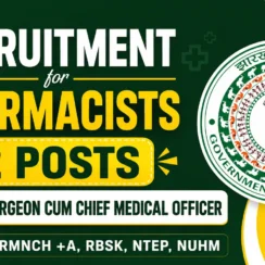 Recruitment for Pharmacists (12 posts) under Civil Surgeon cum Chief Medical Officer